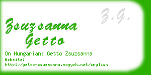 zsuzsanna getto business card